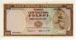 East Timor 100 Escudos 1963
P# 28f; N# 212604; # 621041; AUNC