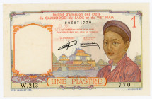 French Indochina 1 Piastre 1953 (ND)
P# 92; N# 292245; # 006074770; UNC