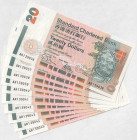 Hong Kong Standard Chartered Bank 10 x 20 Dollars 1995 With Consecutive Numbers
P# 285b; N# 211321; UNC