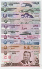 Korea Set of 10 Banknotes 2002 (ND) Specimen
P# 58s - 66s; UNC