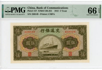 China Bank of Communications 5 Yuan 1941 PMG 66 EPQ
P# 157; N# 214261; # 259549