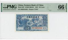 China Farmers Bank of China 10 Cents 1937 (26) PMG 66 EPQ
P# 461; N# 213709; # MH 324292