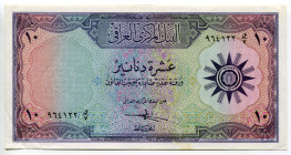 Iraq 10 Dinars 1959 (ND)
P# 55a; N# 221750; # 964122; AUNC-