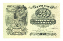 Estonia 20 Krooni 1932
P# 64; N# 227382; # 1421079; UNC