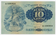 Estonia 10 Krooni 1937
P# 67a; N# 208745; # A-3393934; UNC