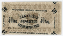 Latvia Libava 50 Kopeks 1915 Error Note
Kardakov # 4.6.24; UNC