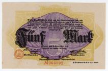 Germany - Empire Schleswig-Holstein Altona 5 Mark 1918 Notgeld
DeNG 3# 012.04.a; N# 207142; # 966892; AUNC