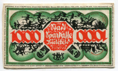 Germany - Weimar Republic Westphalia, Bielefeld 1000 Mark 1922 Stoffgeld
Grabowski# 60a; GP 26b; AUNC