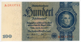 Germany - Third Reich 100 Reichsmark 1945 (ND)
P# 183b; N# 204560; # A 2933711; UNC