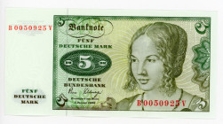 Germany - FRG 5 Deutsche Mark 1980
P# 30b; N# 207879; # B0050925V; UNC