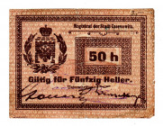Austria Notgeld Chernowitz 50 Heller 1914
VF