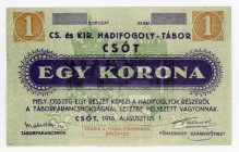 Austria 1 Krone / 1 Korona 1916 Lagergeld
Campbell 1345; POW - CSOT; AUNC