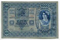 Austria 1000 Kronen 1902
P# 8a; N# 216628; # 1307 43206; UNC
