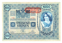 Austria 1000 Kronen 1902 - 1919
P# 60; N# 205896; # 14301; Large; UNC