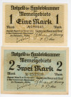 Memel 1 & 2 Mark 1922
P# 2, 3b; N# 204934, 204935; UNC