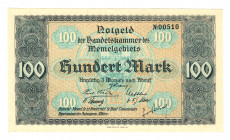 Memel 100 Mark 1922
P# 9; N# 204386; # 00510;UNC