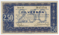Netherlands 2-1/2 Gulden 1938 Silver Voucher
P# 62; N# 205980; # CA 672741; VF-XF