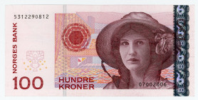 Norway 100 Kroner 2006
P# 49c; N# 209732; # 5312290812; UNC
