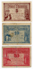 Poland Bunzlau/Bolesławiec Lot of 3 Notgelds 1919
N# 294863; N# 278899; VF-XF