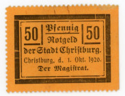 Poland Christburg/Dzierzgoń 50 Pfennig 1920 Notgeld
Tieste 1145.10.43; XF