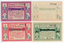 Poland Patschkau/Paczków Lot of 4 Notgelds 1921
N# 280082-237541-237667; XF-UNC