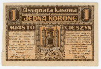 Poland Teschen/Cieszyn 1 Krone 1919 Notgeld
N# 212829; AUNC
