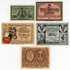 Poland Lot of 5 Notgelds 1919 - 1922
XF-UNC