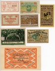 Poland Lot of 8 Notgelds 1920 - 1923
VF-UNC