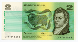 Australia 2 Dollars 1985 (ND)
P# 43e; N# 202384; # LFA 015898; UNC