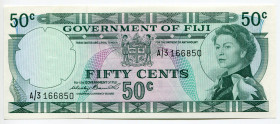 Fiji 50 Cents 1971 (ND)
P# 64a; N# 284533; # A/3 166850; UNC