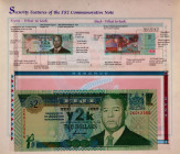 Fiji 2 Dollars 2000 in Original Folder
P# 102a; N# 206568; # 2K012566; Commemorating the Millennium; with Certificate of Authenticity; UNC