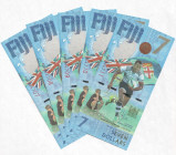 Fiji 5 x 7 Dollars 2016 Commemorative
P# 120; N# 201543; UNC