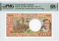 French Pacific Territories 1000 Francs 1996 (ND) PMG 68 EPQ
P# 2k; N# 208994; # K.048 75214