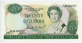 New Zealand 20 Dollars 1989 - 1992 (ND)
P# 173c; N# 210522; #TJN 690707; AUNC-UNC