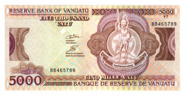 Vanuatu 5000 Vatu 2006 (ND)
P# 15a; N# 213116; # BB465789; UNC