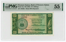 Western Samoa 10 Shillings 1963 (ND) PMG 55
P# 13a; N# 215576; #194692; aUNC