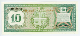 Aruba 10 Florin 1986
P# 2; N# 212020; #0205179750; UNC