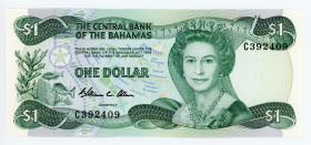 Bahamas 1 Dollar 1984 (ND)
P# 43a; N# 203959; # C392409; UNC