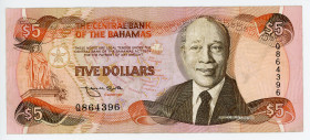 Bahamas 5 Dollars 1974 (1995)
P# 52; N# 226304; #Q864396; VF