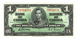 Canada 1 Dollar 1937
P# 58d; N# 201723; # 67147721; UNC