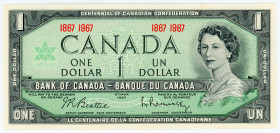 Canada 1 Dollar 1967
P# 84a; N# 201714; AUNC/UNC