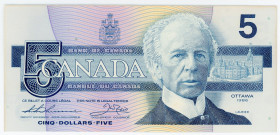 Canada 5 Dollars 1986
P# 95b; N# 201911; # FG0H4182359; XF+/AUNC-