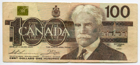 Canada 100 Dollars 1988
P# 99a; N# 201912; # BJZ1147536; VF