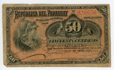 Paraguay 50 Centavos 1903
P# 105a; #926050; VG