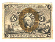 United States 5 Cents 1863
Fr# 1232; VF