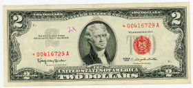 United States 2 Dollars 1963
P# 382a; N# 202377; # 00416729A: VF