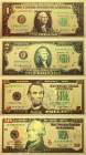 United States Full set of Dollars 2020
Colored Gold Foil Plated Banknotes; UNC