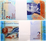 Venezuela Bundle With 100 Banknotes 2 Bolivares 2012
P# 88; N# 201854; UNC