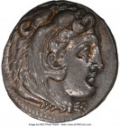MACEDONIAN KINGDOM. Alexander III the Great (336-323 BC). AR tetradrachm (27mm, 17.19 gm, 12h). NGC Choice AU 5/5 - 3/5. Posthumous issue of Tarsus, c...