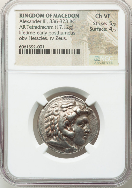 MACEDONIAN KINGDOM. Alexander III the Great (336-323 BC). AR tetradrachm (27mm, ...